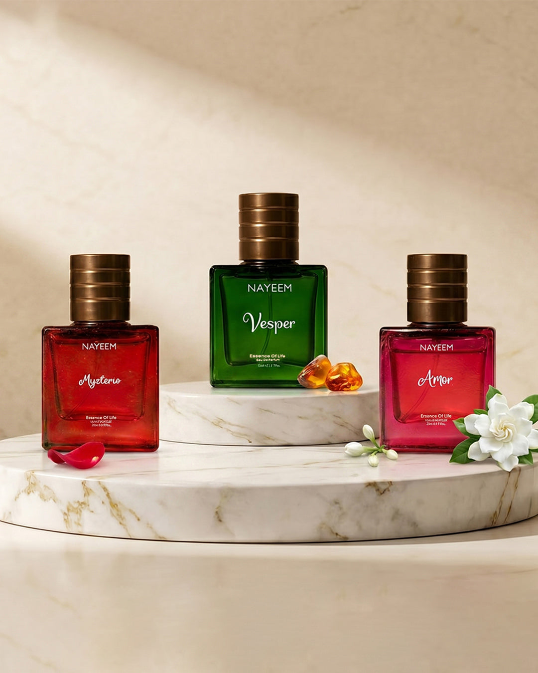 Nayeem Signature Trio – Vesper, Mysterio & Amor | 3-in-1 Luxury Perfume Combo - Nayeem Perfumes 