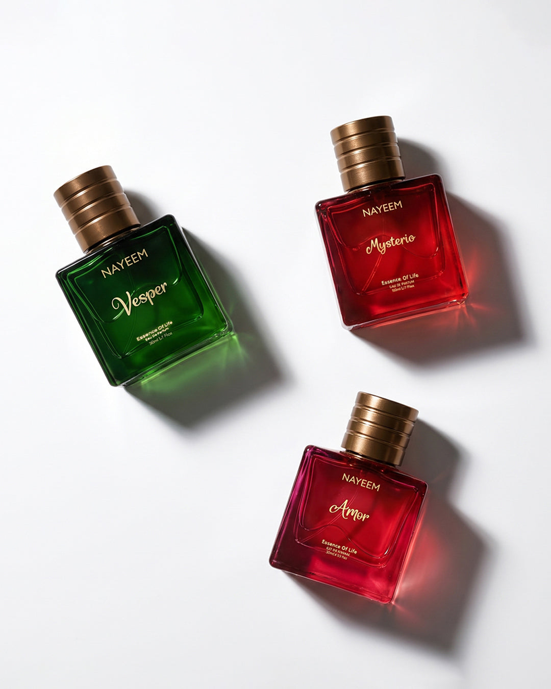 Nayeem Signature Trio – Vesper, Mysterio & Amor | 3-in-1 Luxury Perfume Combo - Nayeem Perfumes 